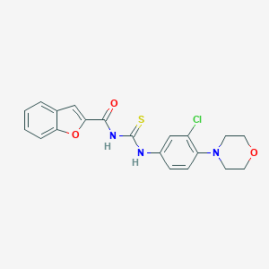 N-[(3-chloro-4-morpholin-4-ylphenyl)carbamothioyl]-1-benzofuran-2-carboxamide