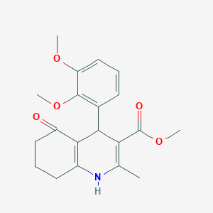 molecular formula C20H23NO5 B5083895 Methyl 4-(2,3-dimethoxyphenyl)-2-methyl-5-oxo-1,4,5,6,7,8-hexahydroquinoline-3-carboxylate 