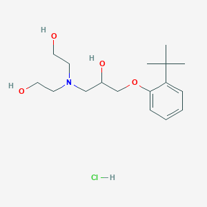 molecular formula C17H30ClNO4 B5084016 1-[Bis(2-hydroxyethyl)amino]-3-(2-tert-butylphenoxy)propan-2-ol;hydrochloride 