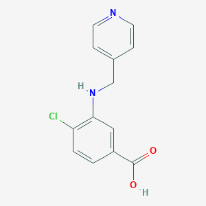 molecular formula C13H11ClN2O2 B508415 4-Chloro-3-[(pyridin-4-ylmethyl)-amino]-benzoic acid CAS No. 878714-38-6