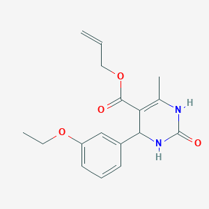 molecular formula C17H20N2O4 B5084161 Prop-2-en-1-yl 4-(3-ethoxyphenyl)-6-methyl-2-oxo-1,2,3,4-tetrahydropyrimidine-5-carboxylate 