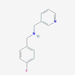 molecular formula C13H13FN2 B050842 N-(4-fluorobenzyl)-1-(pyridin-3-yl)methanamine CAS No. 113248-64-9
