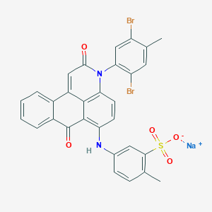 molecular formula C30H19Br2N2NaO5S B5084214 Sodium;5-[[14-(2,5-dibromo-4-methylphenyl)-8,15-dioxo-14-azatetracyclo[7.7.1.02,7.013,17]heptadeca-1(16),2,4,6,9,11,13(17)-heptaen-10-yl]amino]-2-methylbenzenesulfonate 