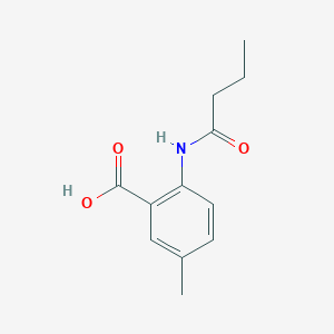 molecular formula C12H15NO3 B5084394 2-(Butyramido)-5-methylbenzoic acid 