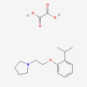 molecular formula C17H25NO5 B5084697 Oxalic acid;1-[2-(2-propan-2-ylphenoxy)ethyl]pyrrolidine 