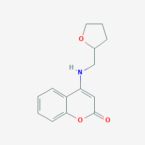 molecular formula C14H15NO3 B508480 4-[(tetrahydro-2-furanylmethyl)amino]-2H-chromen-2-one CAS No. 929969-42-6