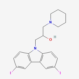 molecular formula C20H22I2N2O B5084949 1-(3,6-Diiodo-carbazol-9-yl)-3-piperidin-1-yl-propan-2-ol CAS No. 5321-12-0