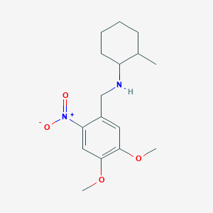molecular formula C16H24N2O4 B5084977 N-(4,5-dimethoxy-2-nitrobenzyl)-2-methylcyclohexanamine 