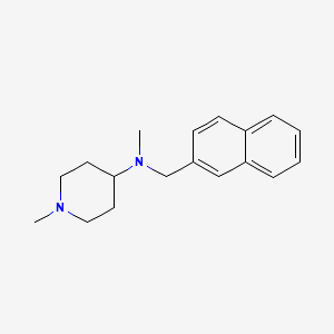 molecular formula C18H24N2 B5085060 N,1-dimethyl-N-(naphthalen-2-ylmethyl)piperidin-4-amine 