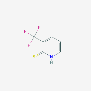 molecular formula C6H4F3NS B050852 3-(Trifluoromethyl)pyridine-2-thiol CAS No. 104040-74-6