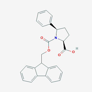 B050853 (2S,5R)-1-(((9H-Fluoren-9-yl)methoxy)carbonyl)-5-phenylpyrrolidine-2-carboxylic acid CAS No. 215190-21-9