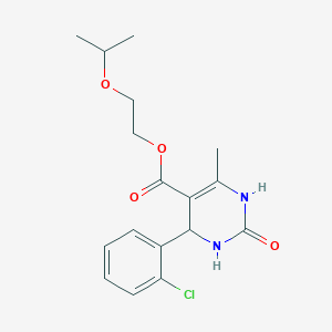 molecular formula C17H21ClN2O4 B5085305 2-(Propan-2-yloxy)ethyl 4-(2-chlorophenyl)-6-methyl-2-oxo-1,2,3,4-tetrahydropyrimidine-5-carboxylate 