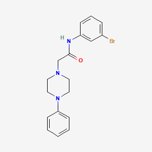 molecular formula C18H20BrN3O B5085459 N-(3-bromophenyl)-2-(4-phenylpiperazin-1-yl)acetamide 