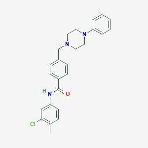 molecular formula C25H26ClN3O B5085633 N-(3-chloro-4-methylphenyl)-4-[(4-phenylpiperazin-1-yl)methyl]benzamide 