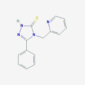 5-phenyl-4-(2-pyridinylmethyl)-4H-1,2,4-triazol-3-yl hydrosulfide