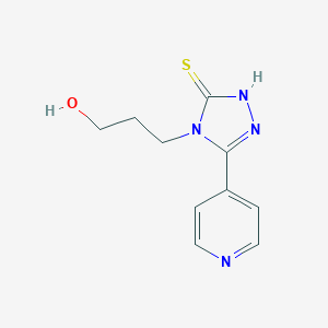 3-[3-(4-pyridinyl)-5-sulfanyl-4H-1,2,4-triazol-4-yl]-1-propanol