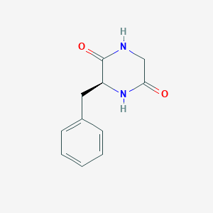 molecular formula C11H12N2O2 B050858 (S)-3-Benzylpiperazine-2,5-dione CAS No. 10125-07-2