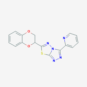 6-(2,3-Dihydro-1,4-benzodioxin-2-yl)-3-(2-pyridinyl)[1,2,4]triazolo[3,4-b][1,3,4]thiadiazole