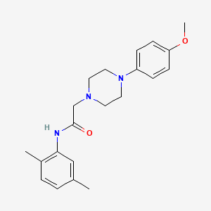 molecular formula C21H27N3O2 B5086200 N-(2,5-dimethylphenyl)-2-[4-(4-methoxyphenyl)piperazin-1-yl]acetamide 