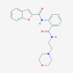 B508645 N-(2-{[2-(morpholin-4-yl)ethyl]carbamoyl}phenyl)-1-benzofuran-2-carboxamide CAS No. 929857-13-6