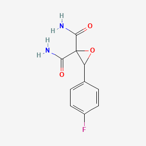 molecular formula C10H9FN2O3 B5086453 3-(4-Fluorophenyl)oxirane-2,2-dicarboxamide 