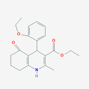 molecular formula C21H25NO4 B5086458 Ethyl 4-(2-ethoxyphenyl)-2-methyl-5-oxo-1,4,5,6,7,8-hexahydroquinoline-3-carboxylate 