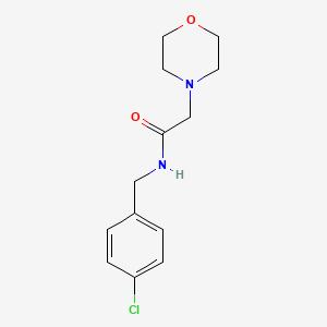 molecular formula C13H17ClN2O2 B5086484 N-[(4-CHLOROPHENYL)METHYL]-2-(MORPHOLIN-4-YL)ACETAMIDE 