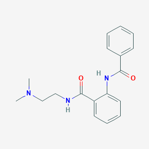 molecular formula C18H21N3O2 B508661 N-[2-(dimethylamino)ethyl]-2-[(phenylcarbonyl)amino]benzamide CAS No. 947912-69-8