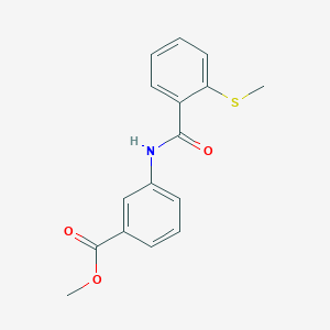 molecular formula C16H15NO3S B5086647 Methyl 3-[(2-methylsulfanylbenzoyl)amino]benzoate 