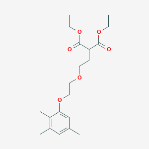 molecular formula C20H30O6 B5086848 Diethyl 2-[2-[2-(2,3,5-trimethylphenoxy)ethoxy]ethyl]propanedioate 