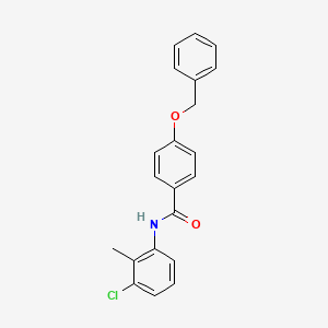 molecular formula C21H18ClNO2 B5086906 N-(3-chloro-2-methylphenyl)-4-phenylmethoxybenzamide 