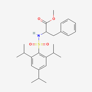 molecular formula C25H35NO4S B5086914 Methyl 3-phenyl-2-[[2,4,6-tri(propan-2-yl)phenyl]sulfonylamino]propanoate 