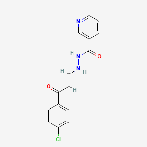 molecular formula C15H12ClN3O2 B5087392 N'-[(E)-3-(4-chlorophenyl)-3-oxoprop-1-enyl]pyridine-3-carbohydrazide 