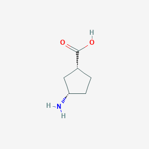 molecular formula C6H11NO2 B050874 (1R,3S)-3-Aminocyclopentanecarboxylic acid CAS No. 71830-08-5