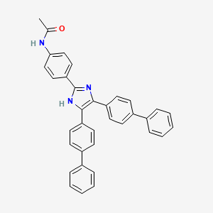 molecular formula C35H27N3O B5087465 N-[4-[4,5-bis(4-phenylphenyl)-1H-imidazol-2-yl]phenyl]acetamide 