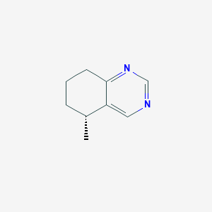 molecular formula C9H12N2 B050875 (5R)-5-Methyl-5,6,7,8-tetrahydroquinazoline CAS No. 121282-96-0