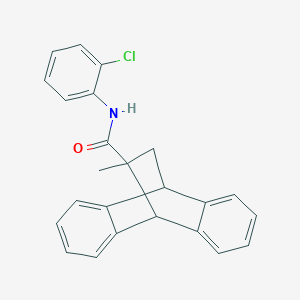 molecular formula C24H20ClNO B5087572 N-(2-chlorophenyl)-11-methyl-9,10-dihydro-9,10-ethanoanthracene-11-carboxamide CAS No. 309938-94-1