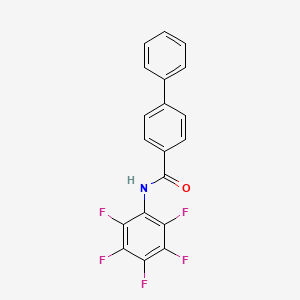 molecular formula C19H10F5NO B5087644 N-(pentafluorophenyl)-4-biphenylcarboxamide 