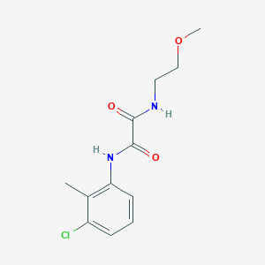 molecular formula C12H15ClN2O3 B5087856 N'-(3-chloro-2-methylphenyl)-N-(2-methoxyethyl)oxamide 