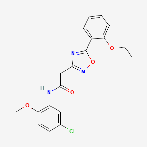 molecular formula C19H18ClN3O4 B5088025 N-(5-chloro-2-methoxyphenyl)-2-[5-(2-ethoxyphenyl)-1,2,4-oxadiazol-3-yl]acetamide 