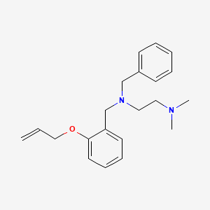 molecular formula C21H28N2O B5088270 N'-benzyl-N,N-dimethyl-N'-[(2-prop-2-enoxyphenyl)methyl]ethane-1,2-diamine 