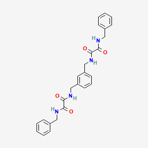 molecular formula C26H26N4O4 B5088317 N~2~,N~2~'-[1,3-phenylenebis(methylene)]bis(N~2~-benzylethanediamide) 