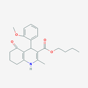 molecular formula C22H27NO4 B5088470 butyl 4-(2-methoxyphenyl)-2-methyl-5-oxo-4,6,7,8-tetrahydro-1H-quinoline-3-carboxylate CAS No. 5476-59-5