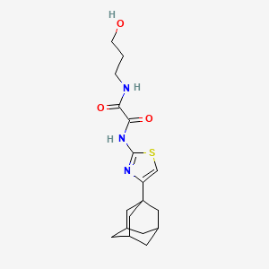 molecular formula C18H25N3O3S B5088667 N-(4-Adamantan-1-yl-thiazol-2-yl)-N'-(3-hydroxy-propyl)-oxalamide 