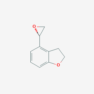molecular formula C10H10O2 B050887 2,3-Dihydro-4-(2S)-2-oxiranyl-benzofuran CAS No. 252577-77-8