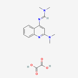 molecular formula C16H20N4O4 B5088789 N'-[2-(dimethylamino)quinolin-4-yl]-N,N-dimethylmethanimidamide;oxalic acid 