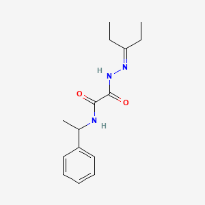 molecular formula C15H21N3O2 B5088879 N'-(pentan-3-ylideneamino)-N-(1-phenylethyl)oxamide 
