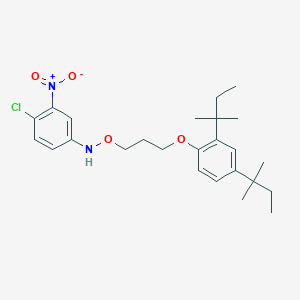 molecular formula C25H35ClN2O4 B5088888 N-[3-[2,4-bis(2-methylbutan-2-yl)phenoxy]propoxy]-4-chloro-3-nitroaniline 
