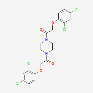 molecular formula C20H18Cl4N2O4 B5088958 1,4-Bis((2,4-dichlorophenoxy)acetyl)piperazine CAS No. 4199-71-7