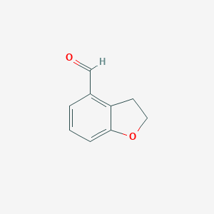 molecular formula C9H8O2 B050890 2,3-Dihydrobenzofuran-4-carbaldehyde CAS No. 209256-42-8